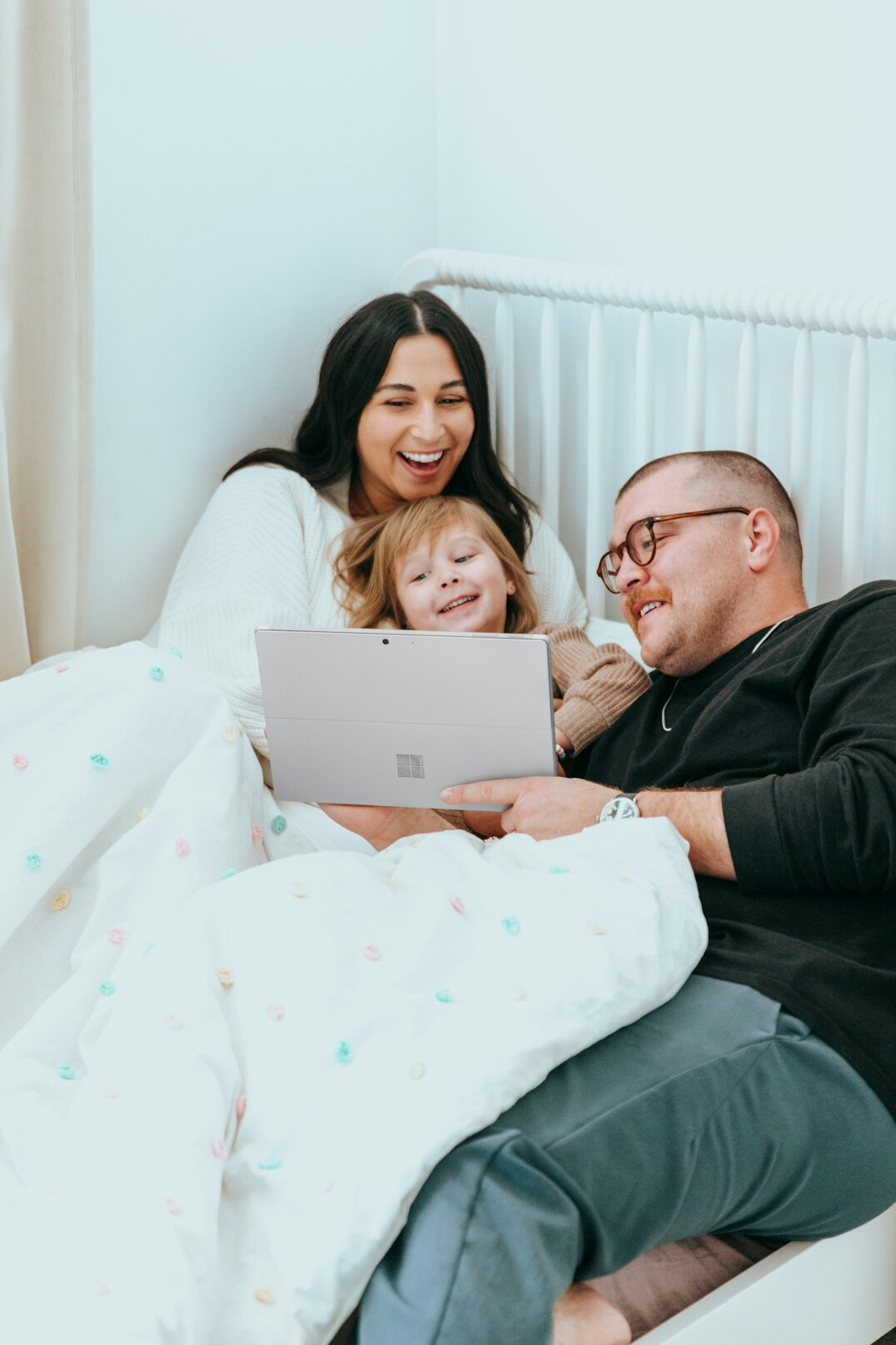 happy family with financial security
