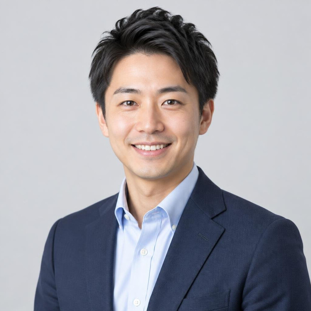 Studio portrait of a Japanese businessman in his 30s